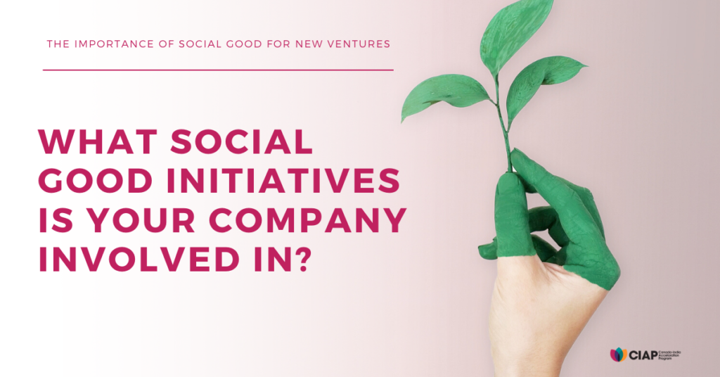 Social good initiatives