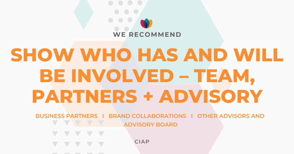 Team, Partners and Advisory Board